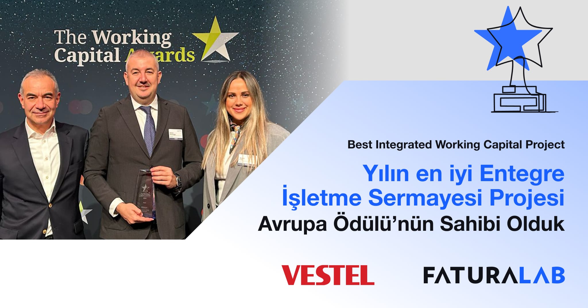 Vestel, Faturalab ile Yürüttüğü Tedarik Zinciri Programı ile “Best Integrated Working Capital Project” Ödülünü Kazandı